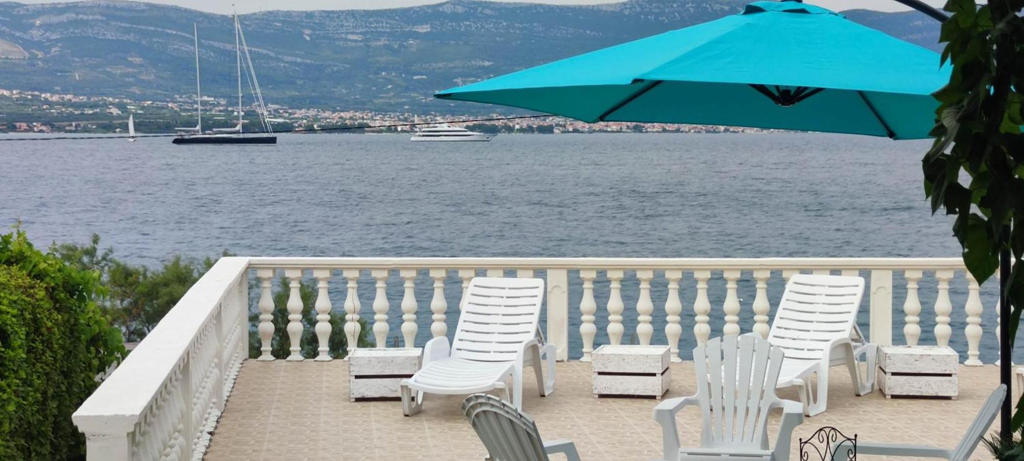 Villa Fjaba - By The Sea - With The Big Terraces & Great Sea View Trogir Bagian luar foto