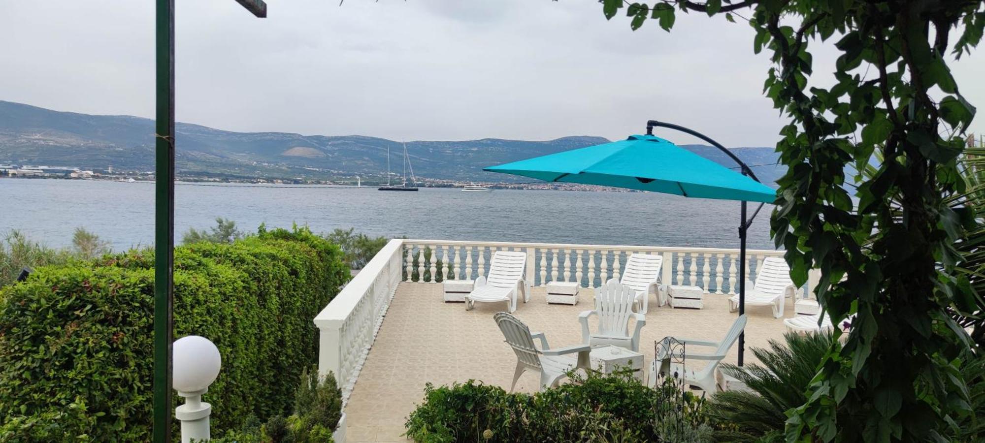 Villa Fjaba - By The Sea - With The Big Terraces & Great Sea View Trogir Bagian luar foto