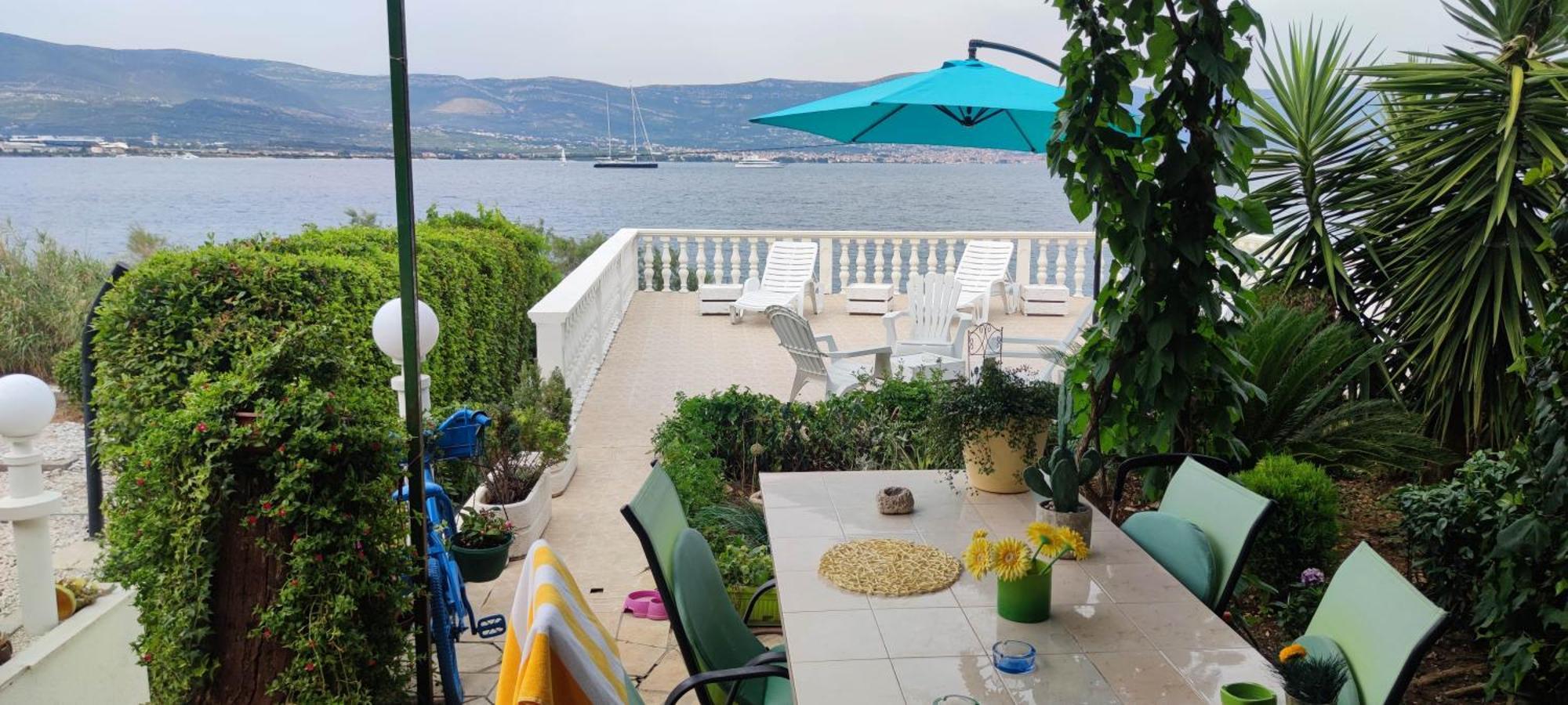 Villa Fjaba - By The Sea - With The Big Terraces & Great Sea View Trogir Bagian luar foto